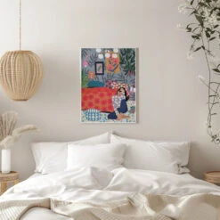 Rafaela Mascaro's Print Number 29 - Stretched Canvas, Poster Or Fine Art Print(9933x14043 Din 29 Stretched Canvas Poster Or Fine Art Print) -Heart Wall Art Store pictufy interior white bedroom ratio 5x7 2771854