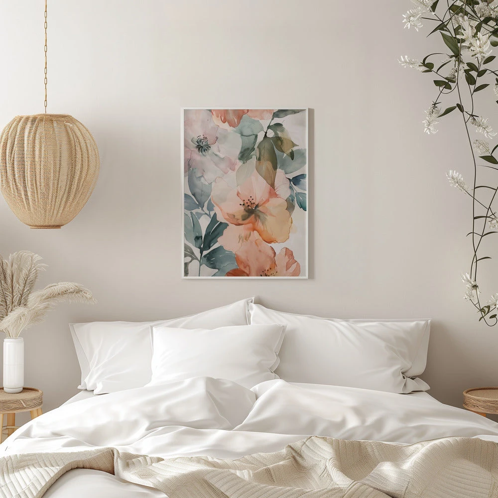 Watercolor Floral No. 3 - Stretched Canvas, Poster Or Fine Art Print(Watercolor Floral No 3 Stretched Canvas Poster Or Fine Art Print) 11 Watercolor Floral No. 3 - Stretched Canvas, Poster Or Fine Art Print(Watercolor Floral No 3 Stretched Canvas Poster Or Fine Art Print) - Image 11