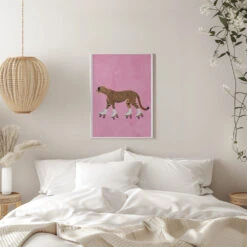 Cheetah Rollerskating - Stretched Canvas, Poster Or Fine Art Print(Cheetah Rollerskating Stretched Canvas Poster Or Fine Art Print) 22 Cheetah Rollerskating - Stretched Canvas, Poster Or Fine Art Print(Cheetah Rollerskating Stretched Canvas Poster Or Fine Art Print) -Heart Wall Art Store pictufy interior white bedroom ratio 5x7 2780512