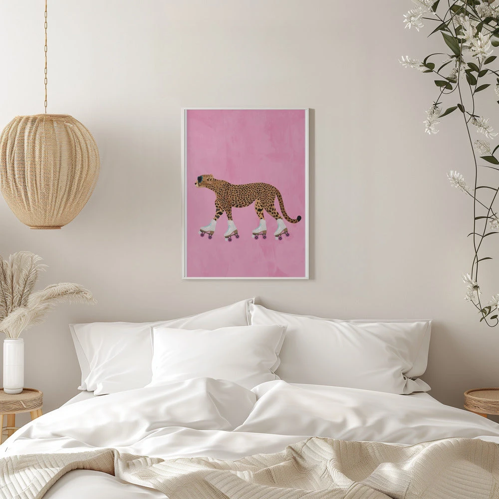 Cheetah Rollerskating - Stretched Canvas, Poster Or Fine Art Print(Cheetah Rollerskating Stretched Canvas Poster Or Fine Art Print) 11 Cheetah Rollerskating - Stretched Canvas, Poster Or Fine Art Print(Cheetah Rollerskating Stretched Canvas Poster Or Fine Art Print) - Image 11