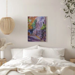 Autumn Stroll - Stretched Canvas, Poster Or Fine Art Print(Autumn Stroll Stretched Canvas Poster Or Fine Art Print) -Heart Wall Art Store pictufy interior white bedroom ratio 5x7 2786430