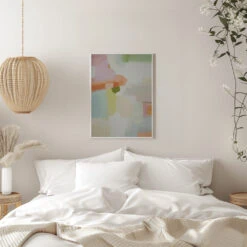 Pastel Abstract 1 - Stretched Canvas, Poster Or Fine Art Print(Pastel Abstract 1 Stretched Canvas Poster Or Fine Art Print) -Heart Wall Art Store pictufy interior white bedroom ratio 5x7 2787381