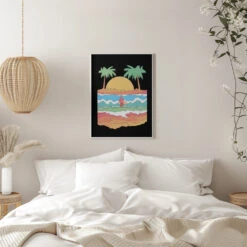Let The Waves Set You Free - Stretched Canvas, Poster Or Fine Art Print(Let The Waves Set You Free Stretched Canvas Poster Or Fine Art Print) -Heart Wall Art Store pictufy interior white bedroom ratio 5x7 2827196