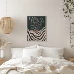 Happiness Comes In Waves - Stretched Canvas, Poster Or Fine Art Print(Happiness Comes In Waves Stretched Canvas Poster Or Fine Art Print) 22 Happiness Comes In Waves - Stretched Canvas, Poster Or Fine Art Print(Happiness Comes In Waves Stretched Canvas Poster Or Fine Art Print) -Heart Wall Art Store pictufy interior white bedroom ratio 5x7 2831288