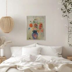 Large Vase With Flowers - Stretched Canvas, Poster Or Fine Art Print(Large Vase With Flowers Stretched Canvas Poster Or Fine Art Print) -Heart Wall Art Store pictufy interior white bedroom ratio 5x7 2835337