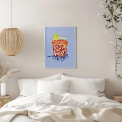 One More Bloody Mary Please - Stretched Canvas, Poster Or Fine Art Print(One More Bloody Mary Please Stretched Canvas Poster Or Fine Art Print) -Heart Wall Art Store pictufy interior white bedroom ratio 5x7 2843029