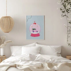 Snowglobe Pink - Stretched Canvas, Poster Or Fine Art Print(Snowglobe Pink Stretched Canvas Poster Or Fine Art Print) 22 Snowglobe Pink - Stretched Canvas, Poster Or Fine Art Print(Snowglobe Pink Stretched Canvas Poster Or Fine Art Print) -Heart Wall Art Store pictufy interior white bedroom ratio 5x7 2849764