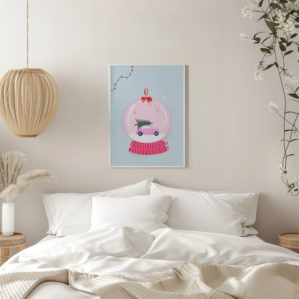 Snowglobe Pink - Stretched Canvas, Poster Or Fine Art Print(Snowglobe Pink Stretched Canvas Poster Or Fine Art Print) 11 Snowglobe Pink - Stretched Canvas, Poster Or Fine Art Print(Snowglobe Pink Stretched Canvas Poster Or Fine Art Print) - Image 11