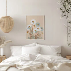 Wild Garden Poppies - Stretched Canvas, Poster Or Fine Art Print(Wild Garden Poppies Stretched Canvas Poster Or Fine Art Print) -Heart Wall Art Store pictufy interior white bedroom ratio 5x7 2866553