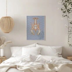 Sea Life Lobster Neptune's Joy - Stretched Canvas, Poster Or Fine Art Print(Sea Life Lobster Neptune 039 S Joy Stretched Canvas Poster Or Fine Art Print) -Heart Wall Art Store pictufy interior white bedroom ratio 5x7 2892046