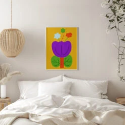 Vibrant Tones - Stretched Canvas, Poster Or Fine Art Print(Vibrant Tones Stretched Canvas Poster Or Fine Art Print) -Heart Wall Art Store pictufy interior white bedroom ratio 5x7 2935230