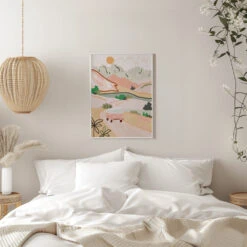 Pastel Journey - Stretched Canvas, Poster Or Fine Art Print(Pastel Journey Stretched Canvas Poster Or Fine Art Print) -Heart Wall Art Store pictufy interior white bedroom ratio 5x7 2936449