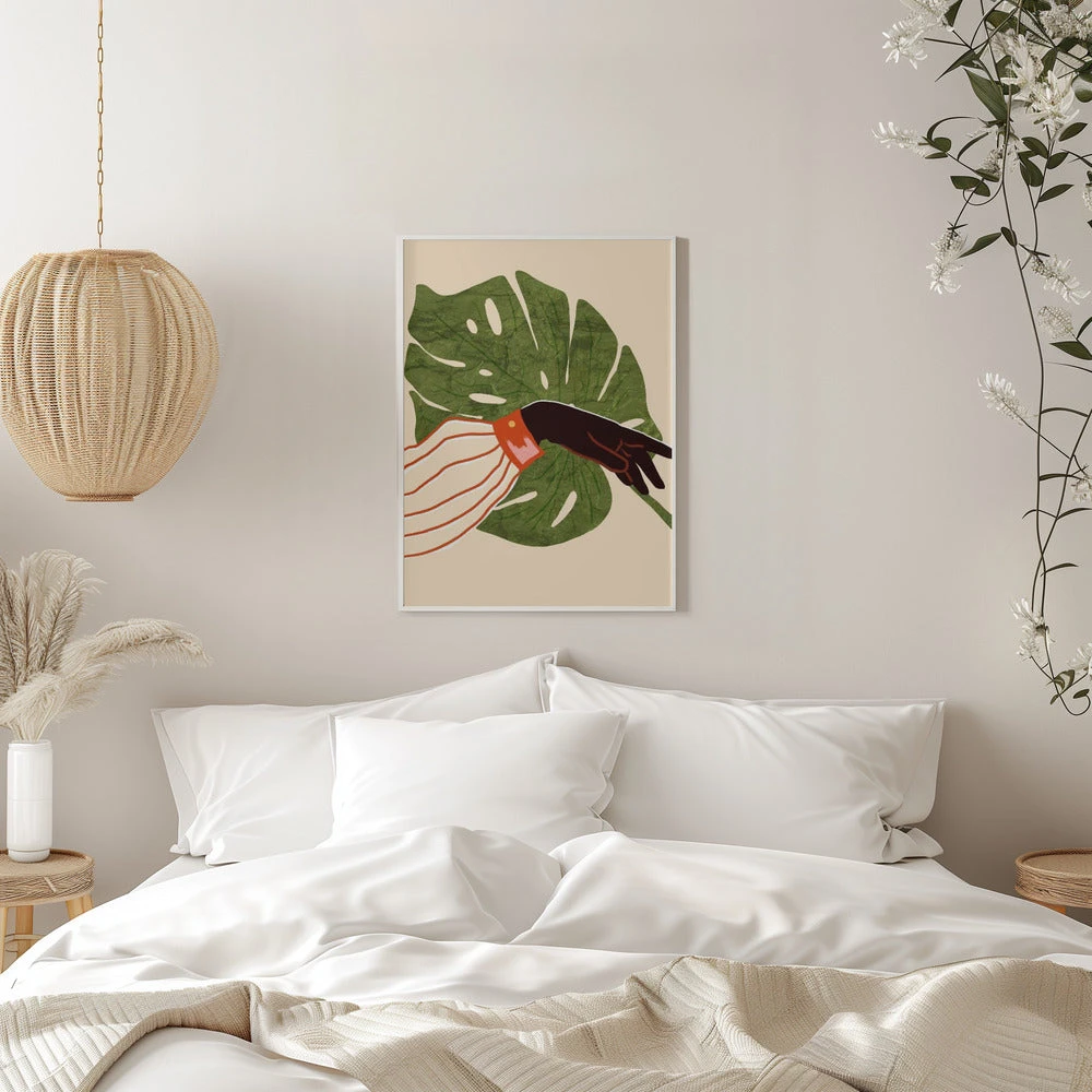 Green Canvas, Red Accent - Stretched Canvas, Poster Or Fine Art Print(Green Canvas Red Accent Stretched Canvas Poster Or Fine Art Print) 11 Green Canvas, Red Accent - Stretched Canvas, Poster Or Fine Art Print(Green Canvas Red Accent Stretched Canvas Poster Or Fine Art Print) - Image 11