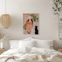 Quiet Afternoon - Stretched Canvas, Poster Or Fine Art Print(Quiet Afternoon Stretched Canvas Poster Or Fine Art Print) -Heart Wall Art Store pictufy interior white bedroom ratio 5x7 2955442
