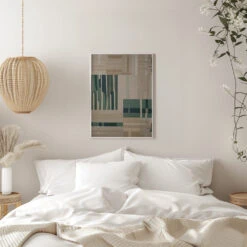 Modernist Paper Cut Collage - Stretched Canvas, Poster Or Fine Art Print(Modernist Paper Cut Collage Stretched Canvas Poster Or Fine Art Print) -Heart Wall Art Store pictufy interior white bedroom ratio 5x7 2975090