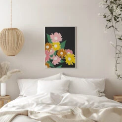 Daisy Delight - Stretched Canvas, Poster Or Fine Art Print(Daisy Delight Stretched Canvas Poster Or Fine Art Print) -Heart Wall Art Store pictufy interior white bedroom ratio 5x7 2976658
