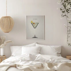 Dry Martini - Stretched Canvas, Poster Or Fine Art Print(Dry Martini Stretched Canvas Poster Or Fine Art Print) -Heart Wall Art Store pictufy interior white bedroom ratio 5x7 2998838