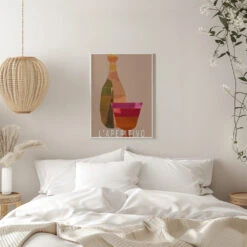 L'Aperitivo 2 - Stretched Canvas, Poster Or Fine Art Print(L 039 Aperitivo 2 Stretched Canvas Poster Or Fine Art Print) -Heart Wall Art Store pictufy interior white bedroom ratio 5x7 3033422