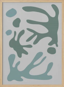 Seaweed Teal No 1 - Stretched Canvas, Poster Or Fine Art Print(Seaweed Teal No 1 Stretched Canvas Poster Or Fine Art Print) 14 Seaweed Teal No 1 - Stretched Canvas, Poster Or Fine Art Print(Seaweed Teal No 1 Stretched Canvas Poster Or Fine Art Print) -Heart Wall Art Store pictufy light wood 50x70 2062814