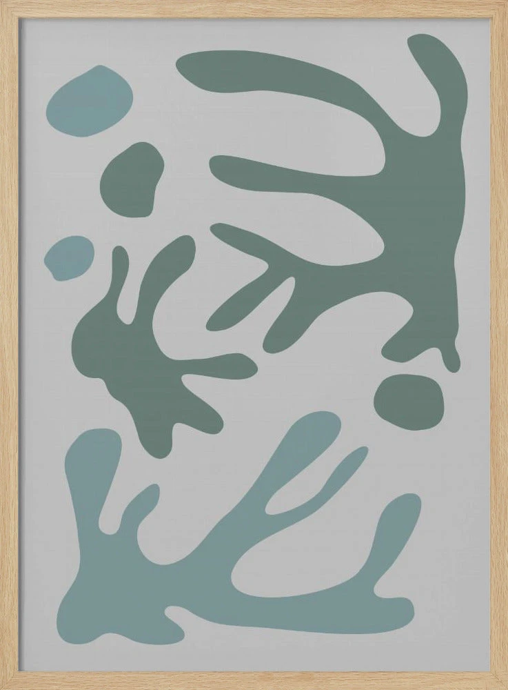 Seaweed Teal No 1 - Stretched Canvas, Poster Or Fine Art Print(Seaweed Teal No 1 Stretched Canvas Poster Or Fine Art Print) 3 Seaweed Teal No 1 - Stretched Canvas, Poster Or Fine Art Print(Seaweed Teal No 1 Stretched Canvas Poster Or Fine Art Print) - Image 3