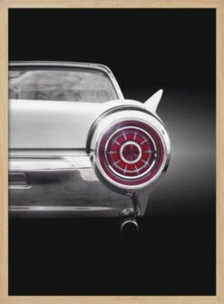 US Classic Car 1963 Thunderbird Coupe - Stretched Canvas, Poster Or Fine Art Print(Us Classic Car 1963 Thunderbird Coupe Stretched Canvas Poster Or Fine Art Print) -Heart Wall Art Store pictufy light wood 50x70 2101110