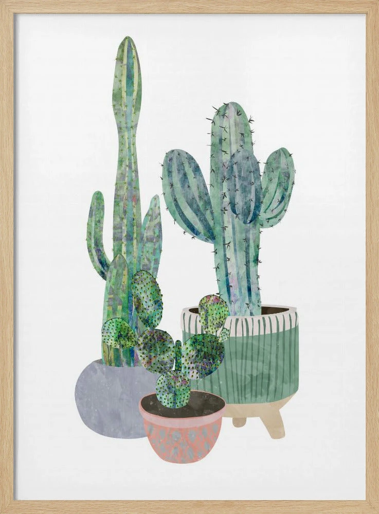 Scandi Japandi Cactus Trio - Stretched Canvas, Poster Or Fine Art Print(Scandi Japandi Cactus Trio Stretched Canvas Poster Or Fine Art Print) 3 Scandi Japandi Cactus Trio - Stretched Canvas, Poster Or Fine Art Print(Scandi Japandi Cactus Trio Stretched Canvas Poster Or Fine Art Print) - Image 3