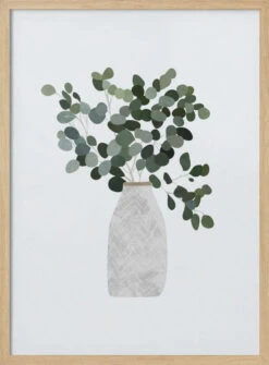 Scandi Japandi House Plant 3 - Stretched Canvas, Poster Or Fine Art Print(Scandi Japandi House Plant 3 Stretched Canvas Poster Or Fine Art Print) -Heart Wall Art Store pictufy light wood 50x70 2425732