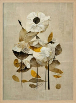 Sunbathing Flower - Stretched Canvas, Poster Or Fine Art Print(Sunbathing Flower Stretched Canvas Poster Or Fine Art Print) -Heart Wall Art Store pictufy light wood 50x70 2440248