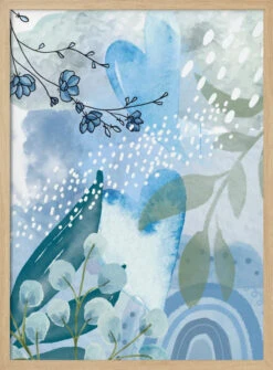 Iceberg Blue-2 - Stretched Canvas, Poster Or Fine Art Print(Iceberg Blue 2 Stretched Canvas Poster Or Fine Art Print) -Heart Wall Art Store pictufy light wood 50x70 2494397