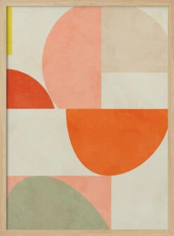 Summer Circles22 2 V - Stretched Canvas, Poster Or Fine Art Print(Summer Circles22 2 V Stretched Canvas Poster Or Fine Art Print) -Heart Wall Art Store pictufy light wood 50x70 2500925