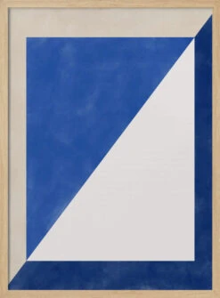 Blue Geometric Play - Stretched Canvas, Poster Or Fine Art Print(Blue Geometric Play Stretched Canvas Poster Or Fine Art Print) 14 Blue Geometric Play - Stretched Canvas, Poster Or Fine Art Print(Blue Geometric Play Stretched Canvas Poster Or Fine Art Print) -Heart Wall Art Store pictufy light wood 50x70 2551430