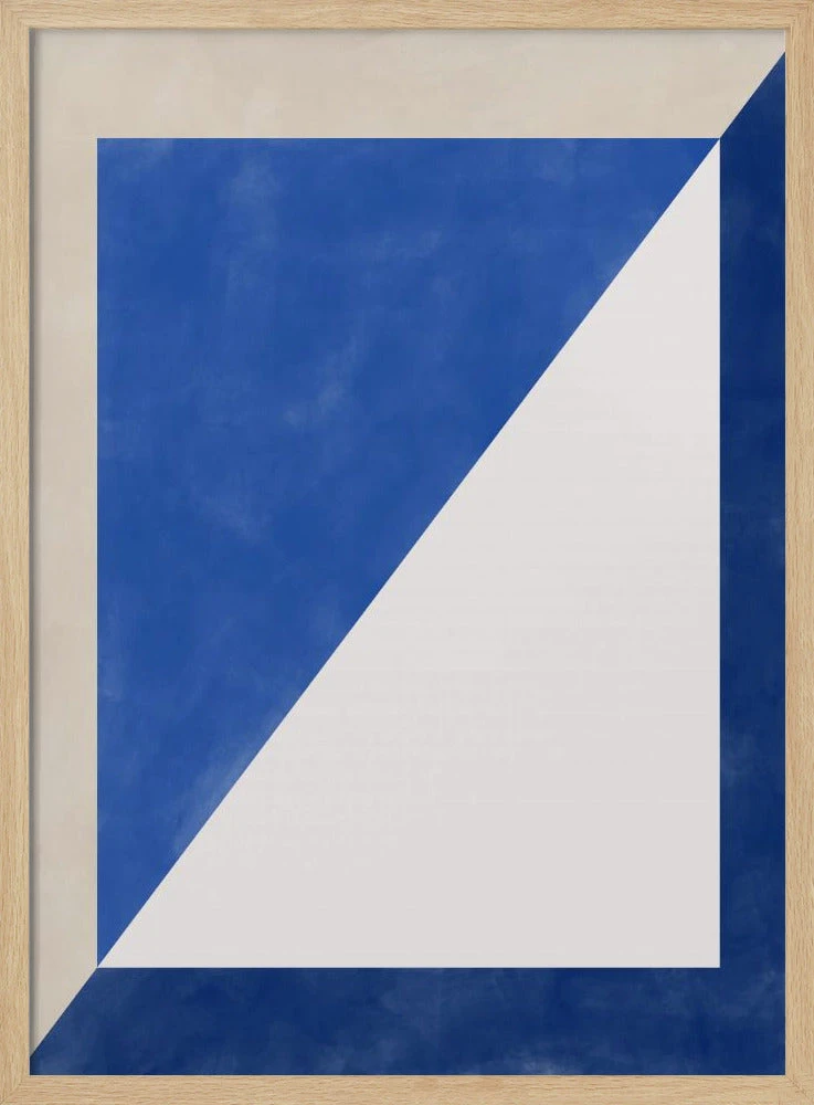 Blue Geometric Play - Stretched Canvas, Poster Or Fine Art Print(Blue Geometric Play Stretched Canvas Poster Or Fine Art Print) 3 Blue Geometric Play - Stretched Canvas, Poster Or Fine Art Print(Blue Geometric Play Stretched Canvas Poster Or Fine Art Print) - Image 3