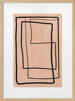 Geometric Elegance - Stretched Canvas, Poster Or Fine Art Print(Geometric Elegance Stretched Canvas Poster Or Fine Art Print 1) -Heart Wall Art Store pictufy light wood 50x70 2552181