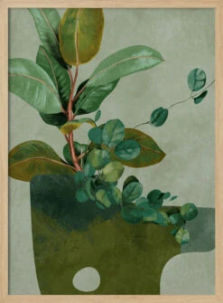 Leaves More 12 - Stretched Canvas, Poster Or Fine Art Print(Leaves More 12 Stretched Canvas Poster Or Fine Art Print) -Heart Wall Art Store pictufy light wood 50x70 2552898