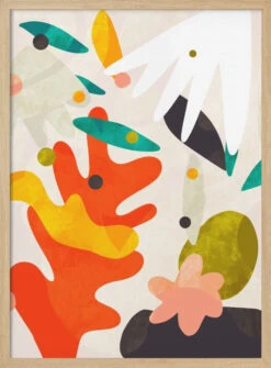 Cutouts Bauhaus 4 Kopie - Stretched Canvas, Poster Or Fine Art Print(Cutouts Bauhaus 4 Kopie Stretched Canvas Poster Or Fine Art Print) -Heart Wall Art Store pictufy light wood 50x70 2552953