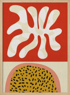 Mid Century Cut Outs - Stretched Canvas, Poster Or Fine Art Print(Mid Century Cut Outs Stretched Canvas Poster Or Fine Art Print) -Heart Wall Art Store pictufy light wood 50x70 2552970