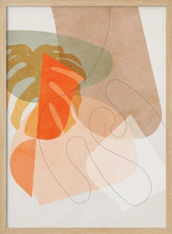 Nature Friendly Terracotta 6 Aquarell Kopie - Stretched Canvas, Poster Or Fine Art Print(Nature Friendly Terracotta 6 Aquarell Kopie Stretched Canvas Poster Or Fine Art Print) -Heart Wall Art Store pictufy light wood 50x70 2553043