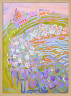 Garden By Sea -Stretched Canvas, Poster Or Fine Art Print(Df1418gardenbyseai Stretched Canvas Poster Or Fine Art Print) -Heart Wall Art Store pictufy light wood 50x70 2570599