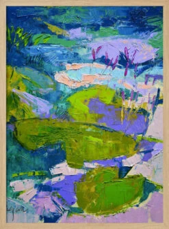 Vibrant Tranquility - Stretched Canvas, Poster Or Fine Art Print(Vibrant Tranquility Stretched Canvas Poster Or Fine Art Print) -Heart Wall Art Store pictufy light wood 50x70 2570677