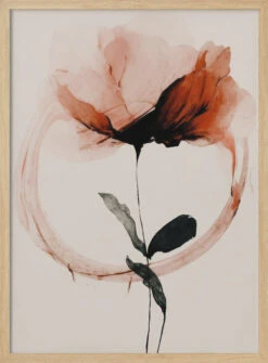 Halo Flowers No 7 - Stretched Canvas, Poster Or Fine Art Print(Halo Flowers No 7 Stretched Canvas Poster Or Fine Art Print) -Heart Wall Art Store pictufy light wood 50x70 2591042