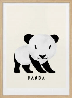Panda - Stretched Canvas, Poster Or Fine Art Print(Panda Stretched Canvas Poster Or Fine Art Print 1) -Heart Wall Art Store pictufy light wood 50x70 2654760