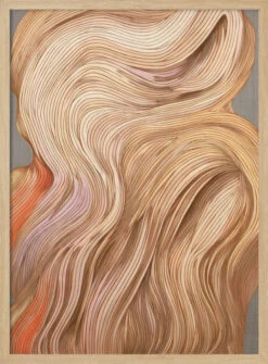 Nature Line II - Stretched Canvas, Poster Or Fine Art Print(Nature Line Ii Stretched Canvas Poster Or Fine Art Print) -Heart Wall Art Store pictufy light wood 50x70 2697450