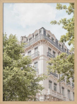 Paris - Stretched Canvas, Poster Or Fine Art Print(Paris Stretched Canvas Poster Or Fine Art Print) -Heart Wall Art Store pictufy light wood 50x70 2711077