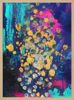 Dance Party - Stretched Canvas, Poster Or Fine Art Print(Dance Party Stretched Canvas Poster Or Fine Art Print) -Heart Wall Art Store pictufy light wood 50x70 2737766