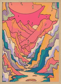 Mountain Trail - Stretched Canvas, Poster Or Fine Art Print(Mountain Trail Stretched Canvas Poster Or Fine Art Print) 14 Mountain Trail - Stretched Canvas, Poster Or Fine Art Print(Mountain Trail Stretched Canvas Poster Or Fine Art Print) -Heart Wall Art Store pictufy light wood 50x70 2768816