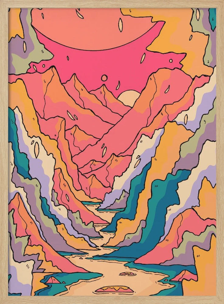 Mountain Trail - Stretched Canvas, Poster Or Fine Art Print(Mountain Trail Stretched Canvas Poster Or Fine Art Print) 3 Mountain Trail - Stretched Canvas, Poster Or Fine Art Print(Mountain Trail Stretched Canvas Poster Or Fine Art Print) - Image 3