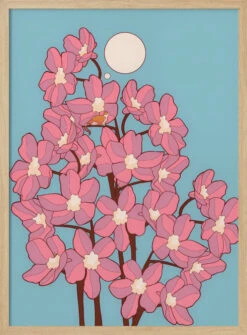 Blossom Cat Tree - Stretched Canvas, Poster Or Fine Art Print(Blossom Cat Tree Stretched Canvas Poster Or Fine Art Print) -Heart Wall Art Store pictufy light wood 50x70 2781334