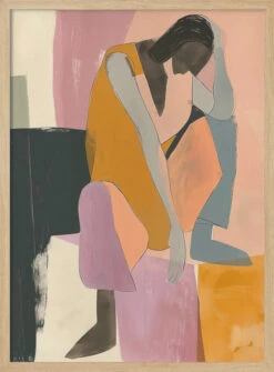 The Wall - Stretched Canvas, Poster Or Fine Art Print(The Wall Stretched Canvas Poster Or Fine Art Print) -Heart Wall Art Store pictufy light wood 50x70 2793820