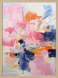 Blush Indigo Abstract Print First 4x - Stretched Canvas, Poster Or Fine Art Print(Blush Indigo Abstract Print First 4x Stretched Canvas Poster Or Fine Art Print) 14 Blush Indigo Abstract Print First 4x - Stretched Canvas, Poster Or Fine Art Print(Blush Indigo Abstract Print First 4x Stretched Canvas Poster Or Fine Art Print) -Heart Wall Art Store pictufy light wood 50x70 2802416