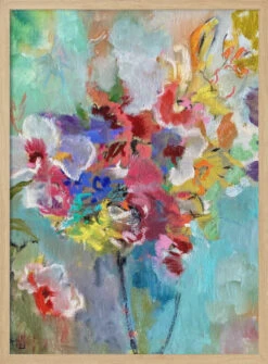 Black Vase - Stretched Canvas, Poster Or Fine Art Print(Black Vase Stretched Canvas Poster Or Fine Art Print) -Heart Wall Art Store pictufy light wood 50x70 2818645